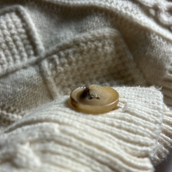 Madewell Cable-Knit Cropped Cardigan in Antique Cream - Picture 10 of 10